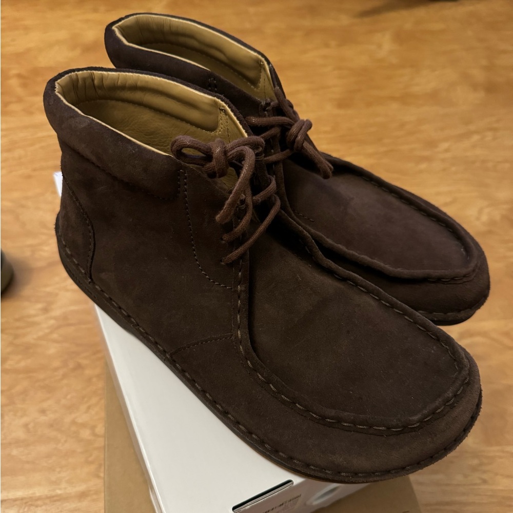 Rare Birkenstock Footprints Brown Leather Chukka Ankle Boots Mens 12
